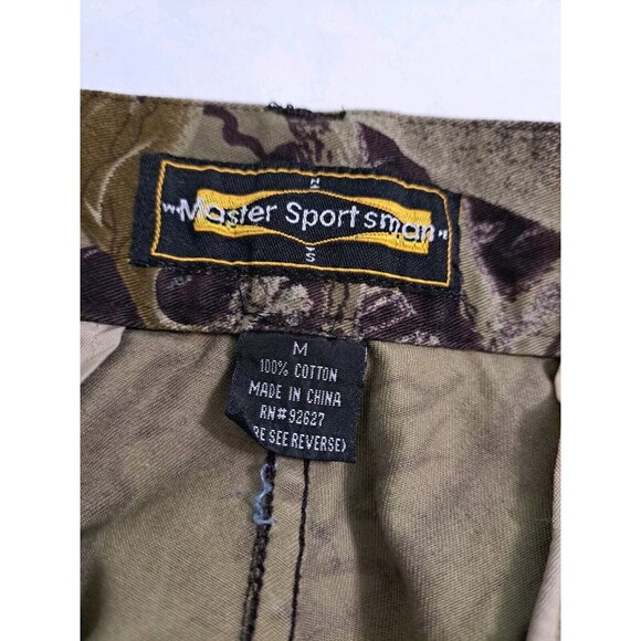 Master Sportsman Leaf Tree Camo Men's Medium Cargo Hunting Pants Tree Deer Brown - Picture 5 of 11
